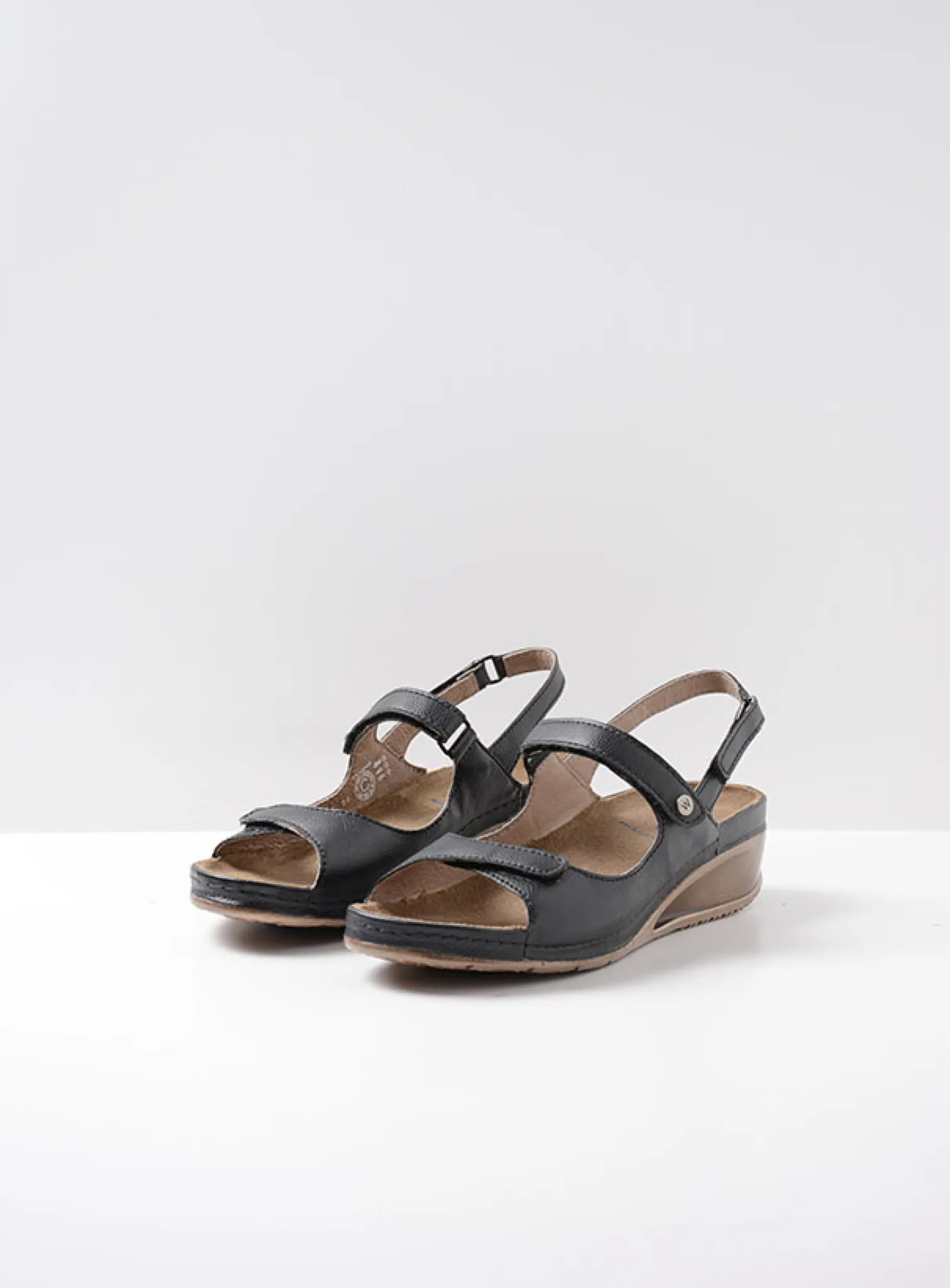 Wolky Pica - black vegan biocare Sandals for women