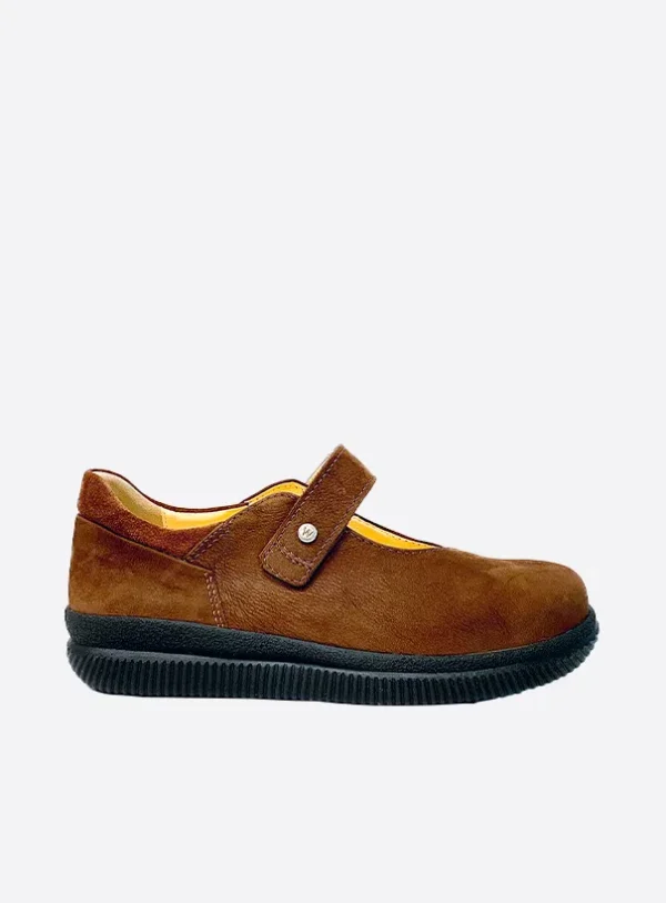 Wolky Motion XW - tobacco nubuck Mary Jane shoes for women
