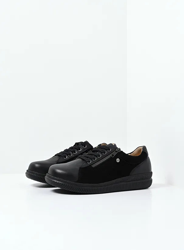 Wolky Pro XW - black leather Lace-up shoes for women