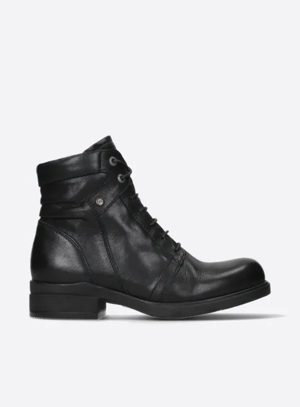 Wolky Center WR – black leather Boots for women