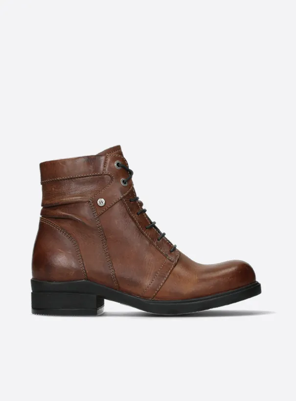 Wolky Center WR - cognac leather Boots for women