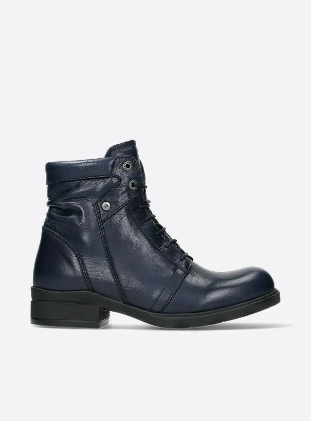 Wolky Center WR - blue leather Boots for women