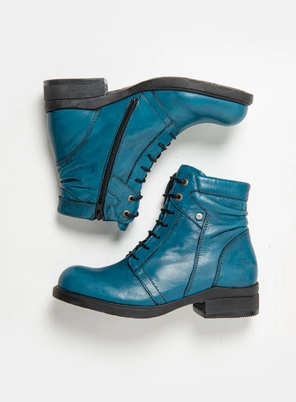 Wolky Center WR - petrol leather Boots for women