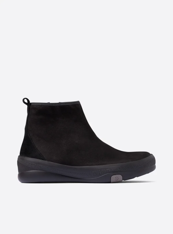 Wolky Pulse - black nubuck Ankle boots for women