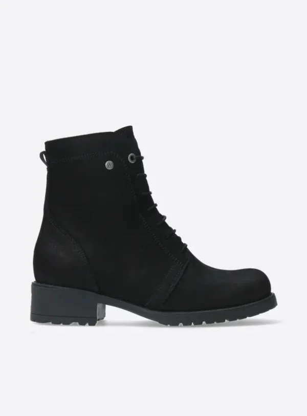 Wolky Quinta - black nubuck Ankle support shoes for women