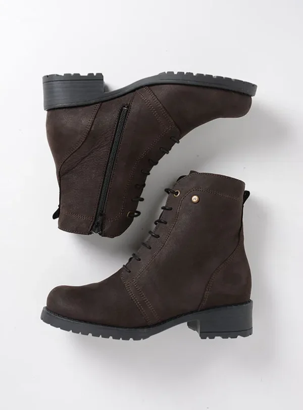 Wolky Quinta - brown nubuck Ankle support shoes for women