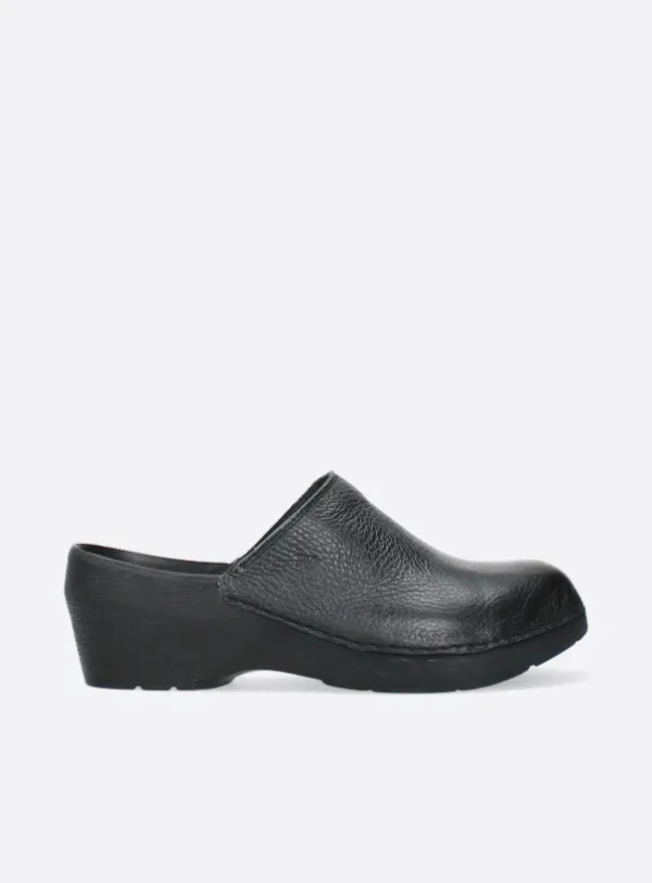 Wolky Pro Clog - black leather Clogs for women