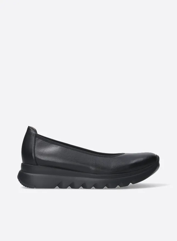 Wolky Snallerina - black vegan biocare Flats for women