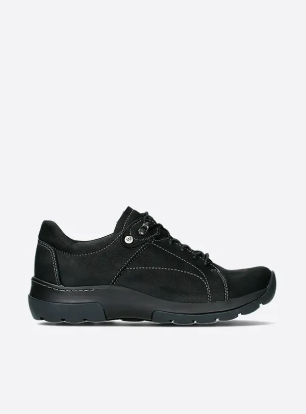 Wolky Cajun WR - black nubuck Lace-up shoes for women