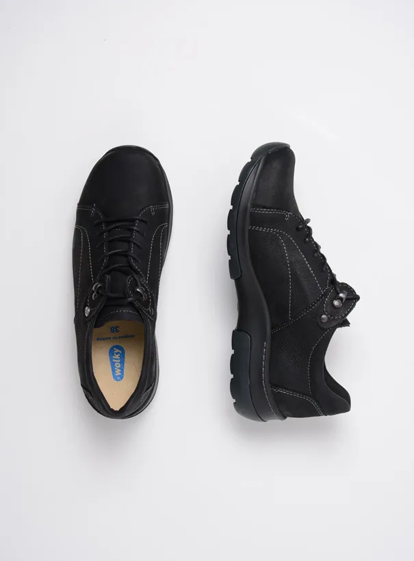 Wolky Cajun WR - black nubuck Lace-up shoes for women