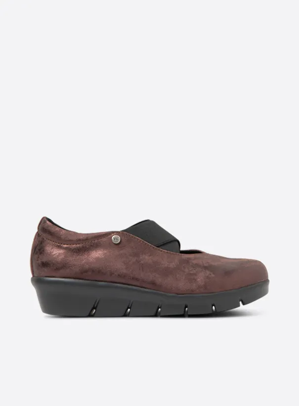 Wolky Cursa - mahogany brown nubuck Loafers for women