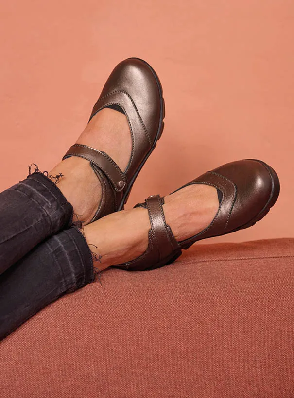 Wolky Mary Jane shoes 0067730212 30212 inox leather