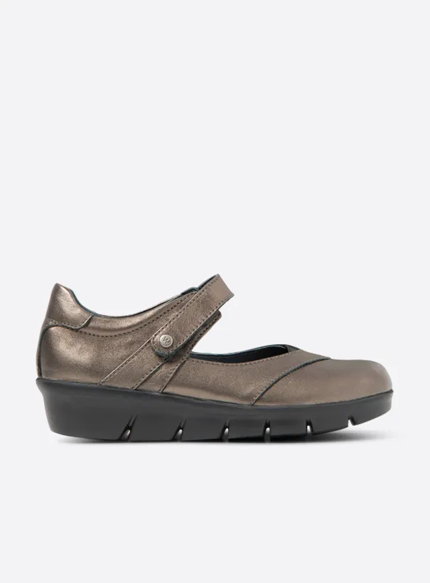 Wolky Lomita - inox leather Mary Jane shoes for women
