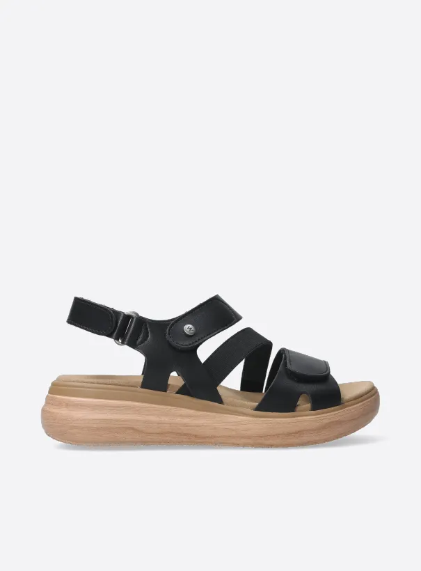 Wolky Amara - black vegan biocare Sandals for women