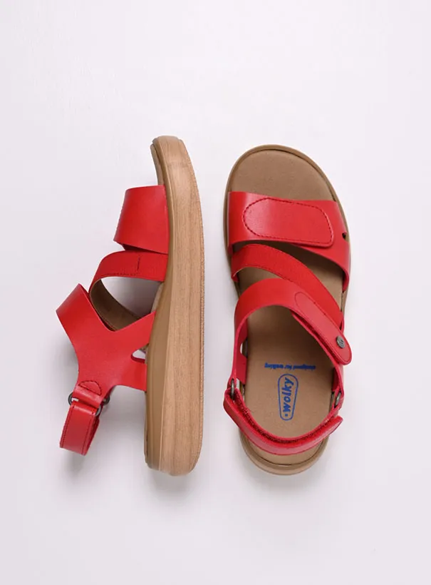 Wolky Amara - red vegan biocare Sandals for women