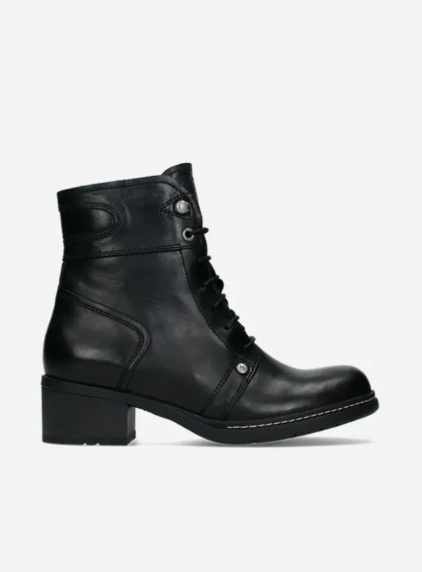 Wolky Red Deer WR - black leather Ankle boots for women