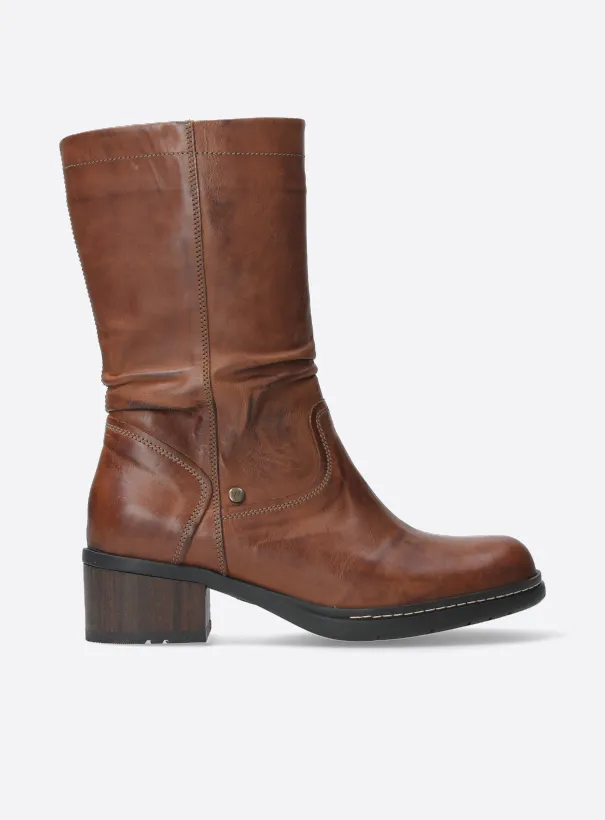 Wolky Edmonton WR - cognac leather Boots for women