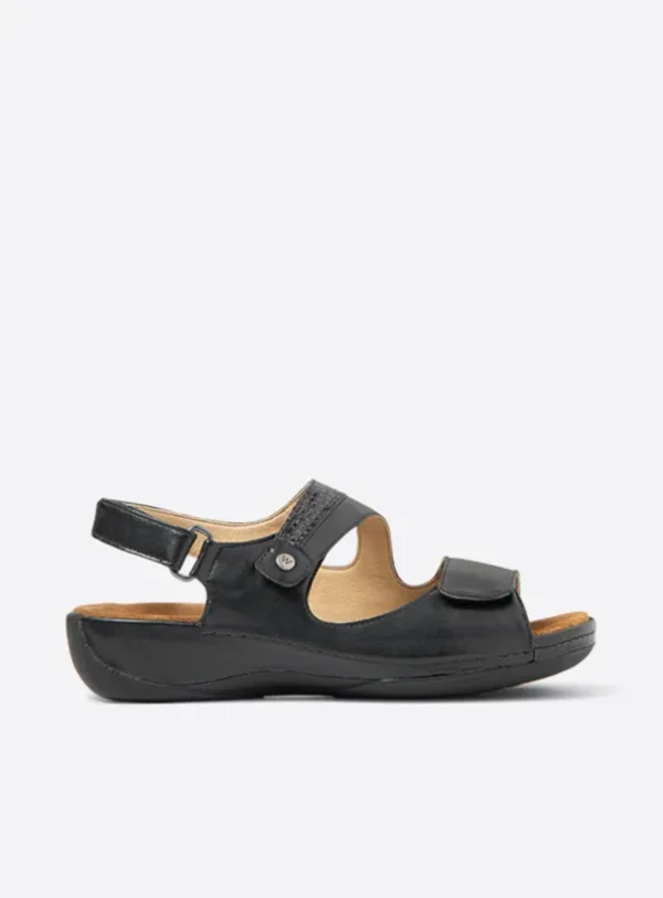 Wolky Liana XW - black vegan biocare Sandals for women