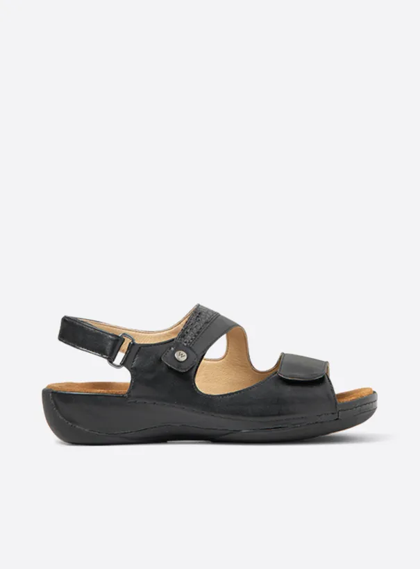 Wolky Liana XW - black vegan biocare Sandals for women