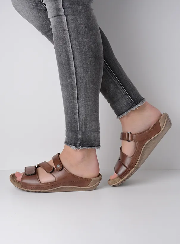 Wolky Sandals 0053650430 50430 cognac leather