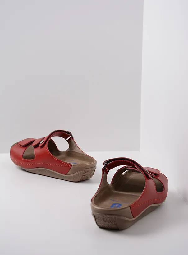 Wolky Sandals 0053650500 50500 red leather