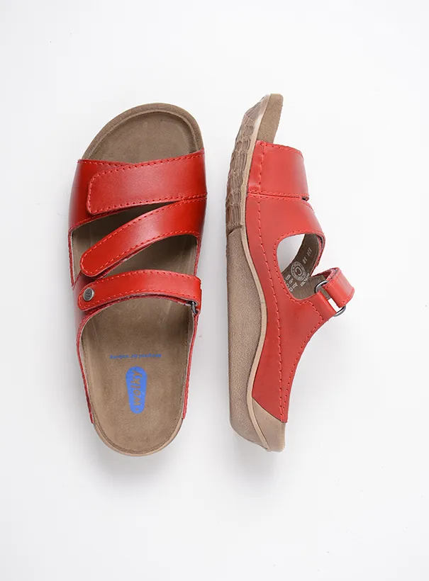 Wolky Sandals 0053650500 50500 red leather