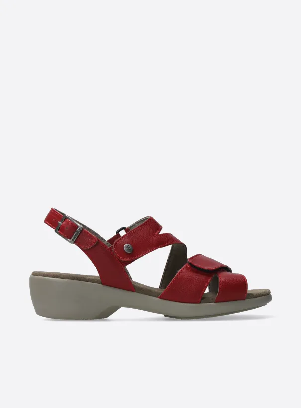 Wolky Fria - red vegan biocare Sandals for women