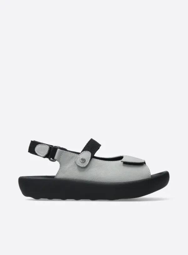 Wolky Jewel XW - light grey nubuck Sandals for women