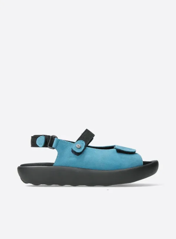 Wolky Jewel XW - baltic blue nubuck Sandals for women