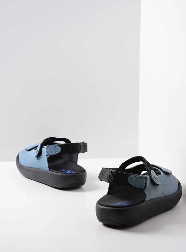 Wolky Jewel XW - baltic blue nubuck Sandals for women