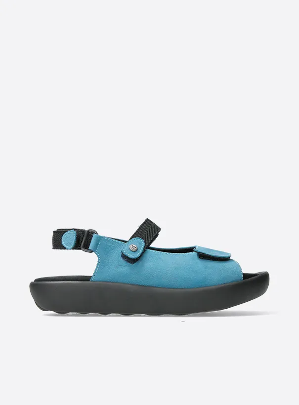 Wolky Jewel XW - baltic blue nubuck Sandals for women