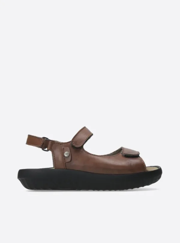Wolky Feel XW - cognac leather Sandals for women