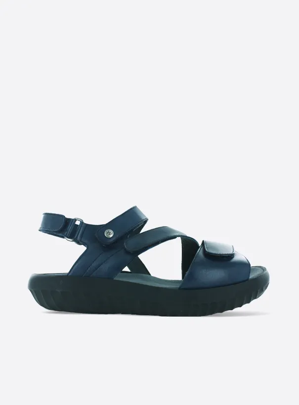 Wolky Bliss XW - denim leather Sandals for women