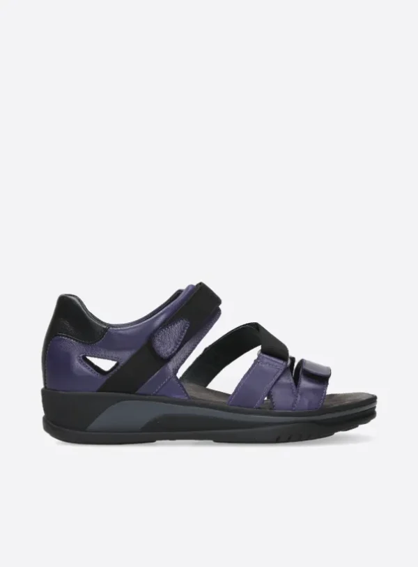 Wolky Desh - purple leather Sandals for women