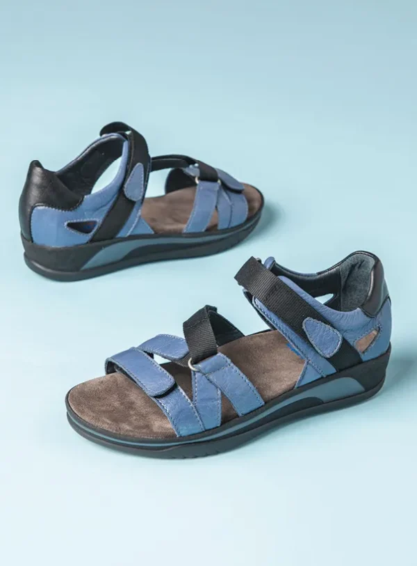 Wolky Desh - denim leather Sandals for women