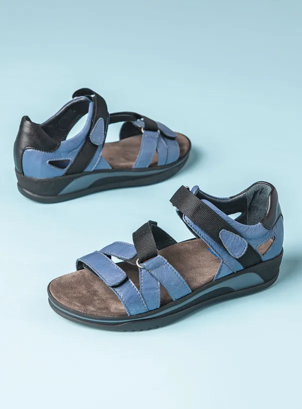 Wolky Desh - denim leather Sandals for women