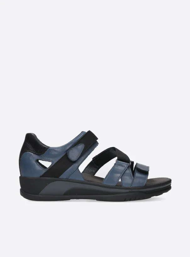 Wolky Desh - denim leather Sandals for women