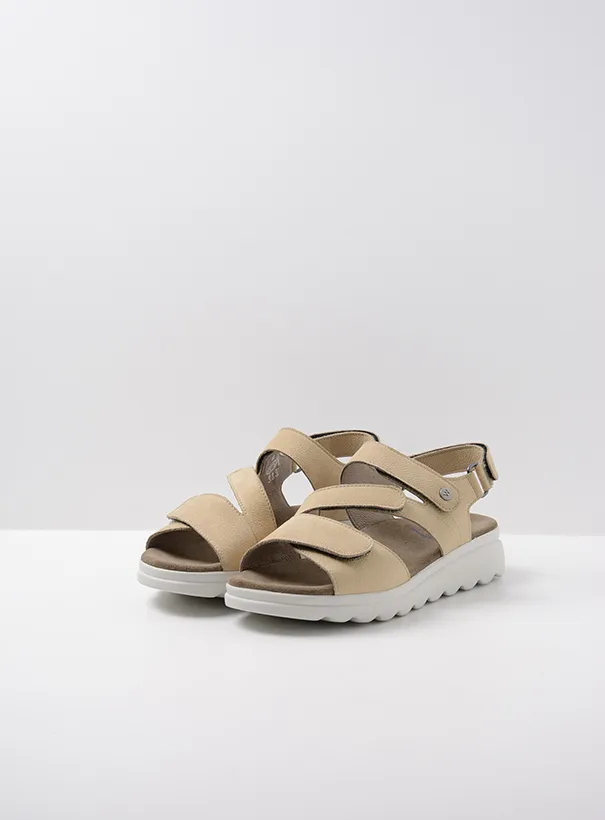 Wolky Yard - beige nubuck Sandals for women