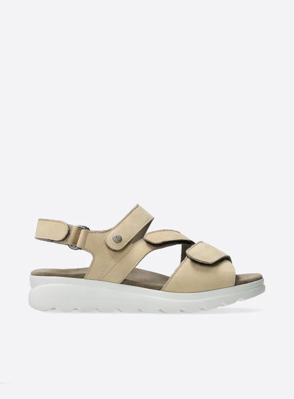 Wolky Yard - beige nubuck Sandals for women