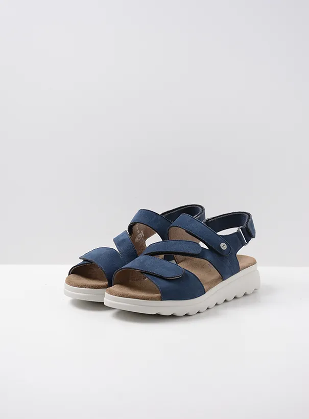Wolky Yard - denim nubuck Sandals for women