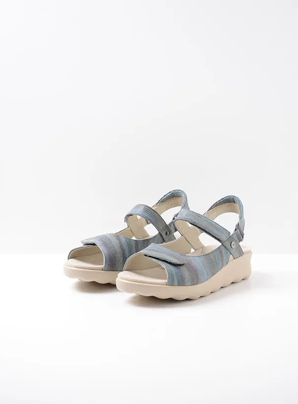 Wolky Pichu - multi jeans suede Sandals for women