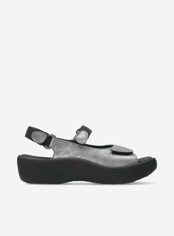 Wolky Jewel - grey nubuck Sandals for women