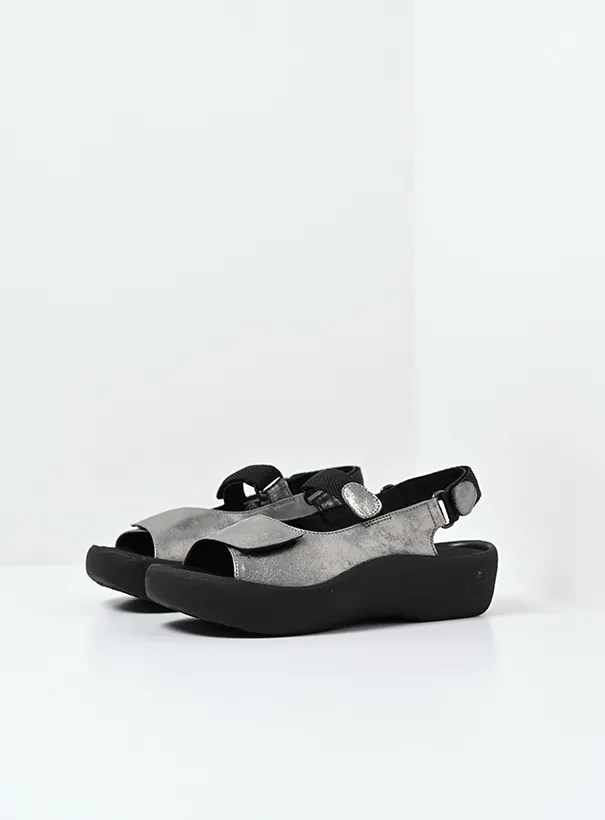Wolky Jewel - grey nubuck Sandals for women