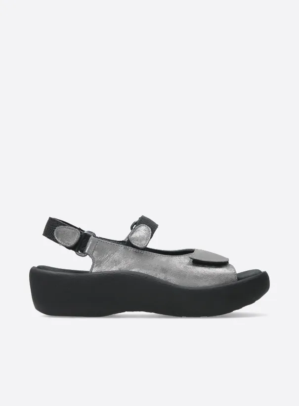 Wolky Jewel - grey nubuck Sandals for women