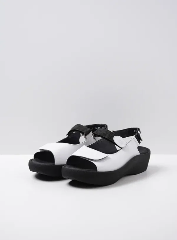 Wolky Jewel - white leather Sandals for women