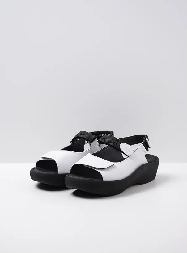 Wolky Jewel - white leather Sandals for women