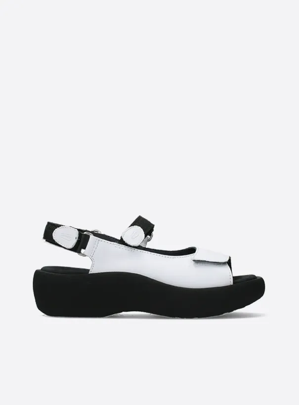 Wolky Jewel - white leather Sandals for women