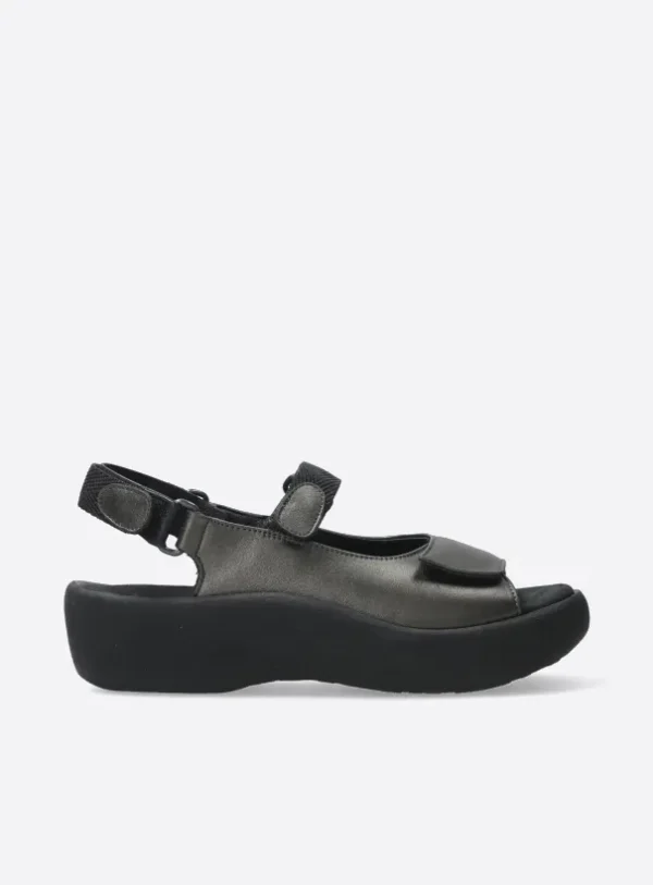 Wolky Jewel - inox leather Sandals for women
