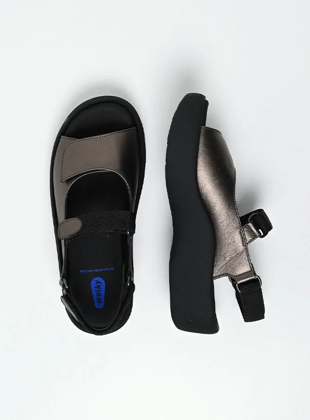 Wolky Jewel - inox leather Sandals for women