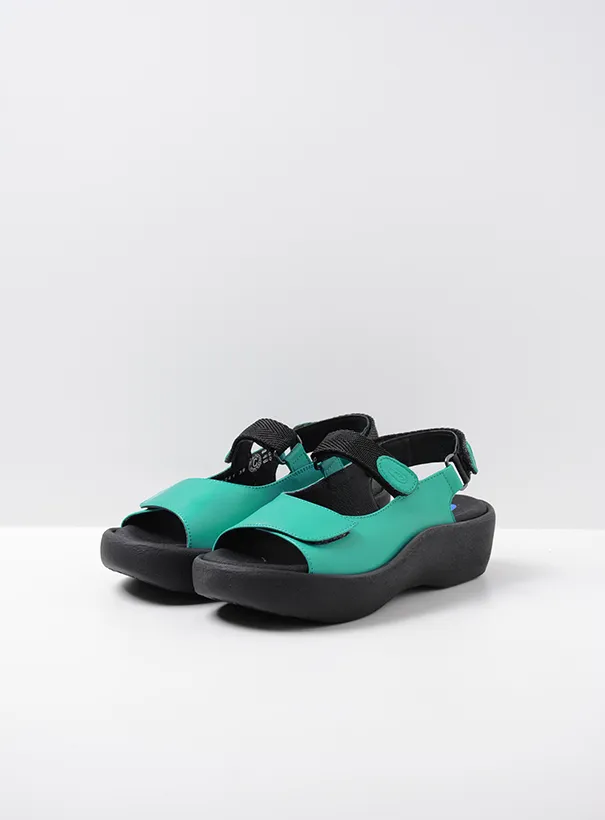 Wolky Jewel - turquoise leather Sandals for women
